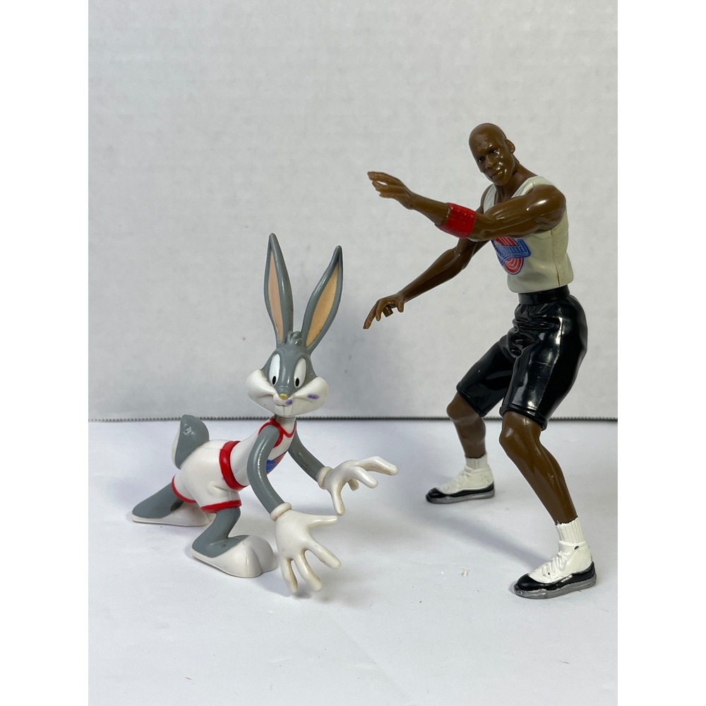 Vintage 1996 Space Jam Michael Jordan‎ Bugs Bunny Tune Squad Action Figures Set